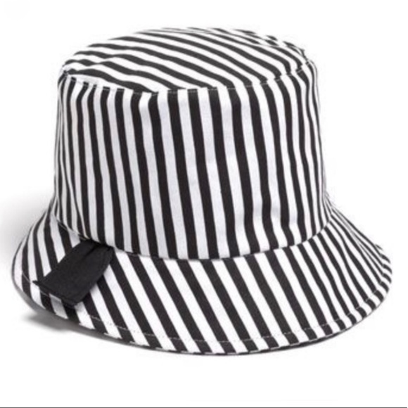 striped bucket hat